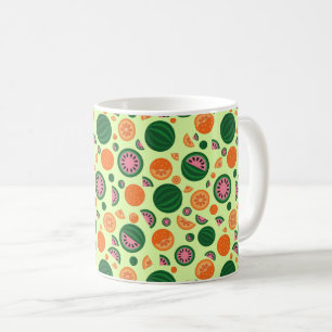 Cute Watermelon Oranje Summer Fruit Pattern Koffiemok