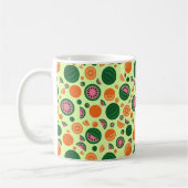 Cute Watermelon Oranje Summer Fruit Pattern Koffiemok (Links)