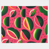Cute Watermelon Pattern Fleece Deken (Voorkant (Horizontaal))