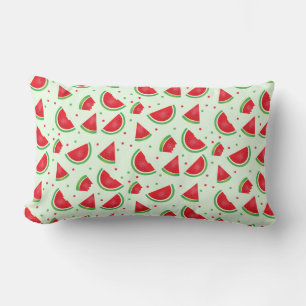 Cute Watermelon Pattern Fruit Summer Red Green Kussen