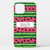 Cute Watermelon Pattern Pink & Green Case-Mate iPhone Case (Achterkant)