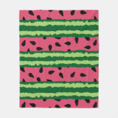 Cute Watermelon Pattern Pink & Green Fleece Deken (Voorkant)