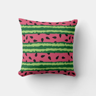 Cute Watermelon Pattern Pink & Green Kussen