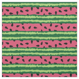 Cute Watermelon Pattern Pink & Green Stof