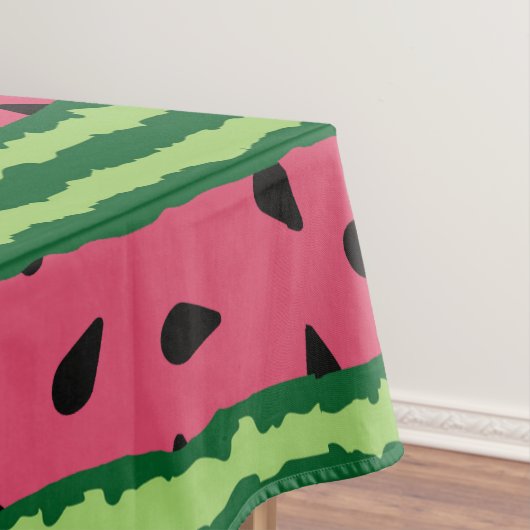 Cute Watermelon Pattern Pink & Green Tafelkleed (Voorbeeld)