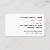 Cute Watermelon Pattern Pink & Green Visitekaartje (Achterkant)