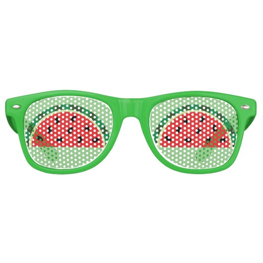 Cute Watermelon Retro Zonnebril (Voorkant)