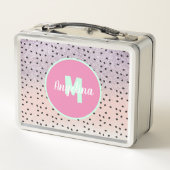 Cute Watermelon Seeds Monogrammed Faux Glitter (Achterkant)