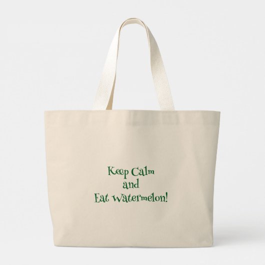 Cute Watermelon Summer Personalized Tote Bag (Dos)