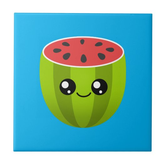 Cute Watermelon Tegeltje (Voorkant)