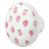 Cute Waterverf Aardbery Pattern Keramische Knop (Rechts)