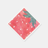 Cute Waterverf Aardbery Servet (Hoek)