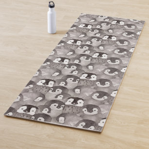 Cute Waterverf Baby Penguin  Yogamat