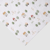 Cute Waterverf Boerderij Patroon Tissuepapier (Detail)