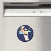 Cute Waterverf Bunny Magnet Magneet (Insitu (Vaatwasser))