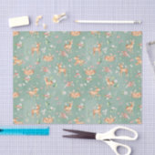 Cute Waterverf Deer Patroon Tissuepapier (Craft)