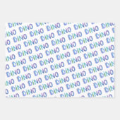 Cute Waterverf Dinosaur Gift Inpakpapier Vel (Voorkant 3)