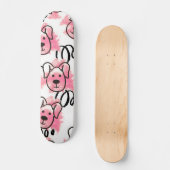 Cute Waterverf Dog Pattern Skateboard (Voorkant)