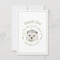 Cute Waterverf Egel Eenvoudige dank je creditcard