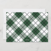 Cute Waterverf Evergreen & Pset Holiday Card Feestdagenkaart (Achterkant)