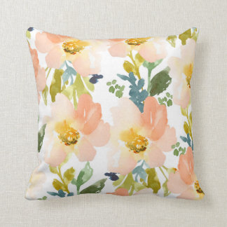 Cute Waterverf Floral Pattern Kussen