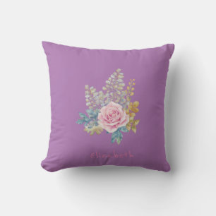 Cute Waterverf Flower - Personalized Kussen