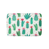Cute Waterverf Flowering Cactus Pattern Badmat (Voorkant)