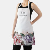 Cute Waterverf Flowers Cook Chef Baker Schort (Insitu)