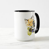 Cute Waterverf Fox die Afbeeldingen inneemt Mok (Voorkant rechts)