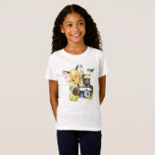 Cute Waterverf Fox die Afbeeldingen inneemt T-shirt (Voorkant volledig)