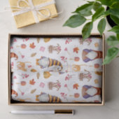 Cute Waterverf Halloween Gnomes, Pumpkins and Cat Tissuepapier (Geschenk)