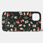 Cute Waterverf kerstillustratie patroon Case-Mate iPhone Case (Achterkant (horizontaal))