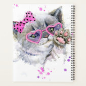 Cute Waterverf Kitten Planner (Achterkant)