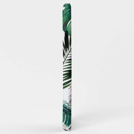 Cute Waterverf Llama | Tropisch Monstera Leaf Case-Mate iPhone Case (Achterkant/rechts)