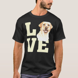 Cute Waterverf Love Labrador Retriever Illustrati T-shirt