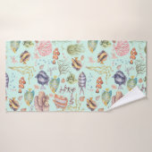 Cute Waterverf Marine Life Fish and Coral Badhanddoek