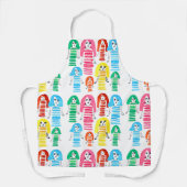 Cute waterverf meiden grappig plezier schort (Voorkant)