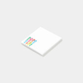 Cute waterverf meisjes funky moderne kunst post-it® notes (Schuin)