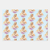 Cute Waterverf Moeder Lons & Cub Inpakpapier Vel (Voorkant 3)