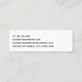 Cute Waterverf Moeder Lons & Cub Mini Visitekaartje (Achterkant)