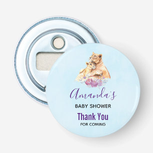 Cute Waterverf Moeder Lons en Baby shower Kutten Button Flesopener