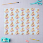 Cute Waterverf Moeder Lons- en Cub-patroon Tissuepapier (Craft)