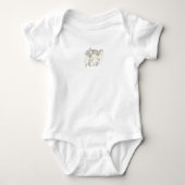 Cute Waterverf Mouse Baby Jumpsuit Romper (Voorkant)