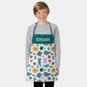 Cute Waterverf Ocean Animals Patroon Schort (Gedragen)