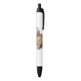 Cute Waterverf Otter Wildlife Animal art Zwarte Inkt Pen