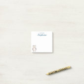 Cute Waterverf Owl Post-it® Notes (Op bureau)