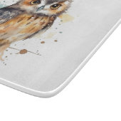 Cute Waterverf Owl Snijplank (Hoek)