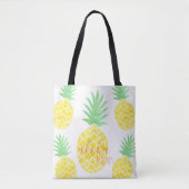 Cute Waterverf Pineappel Aloha Beaches Draagtas (Voorkant)
