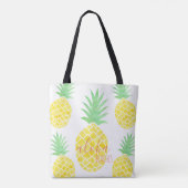 Cute Waterverf Pineappel Aloha Beaches Draagtas (Achterkant)