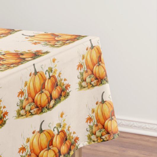 Cute Waterverf Pumpkins Thanksgiving Tafelkleed (Voorbeeld)